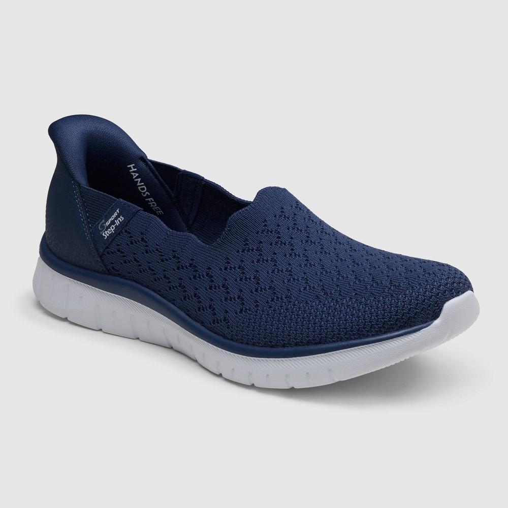 S Sport By Skechers Womens Virtuosa Lace less Step-Ins Sneakers - Navy Blue 6.5 Product Image