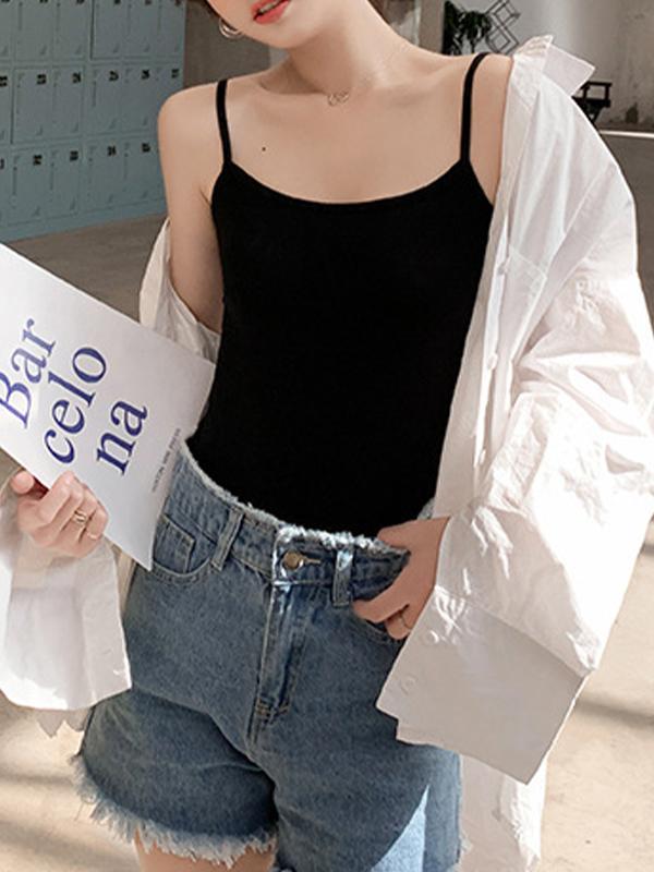 Plain Slim Fit and Versatile Cami Top Product Image