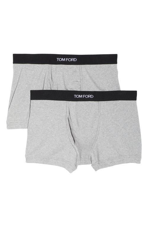 Mens 2-Pack Solid Jersey Boxer Briefs Product Image