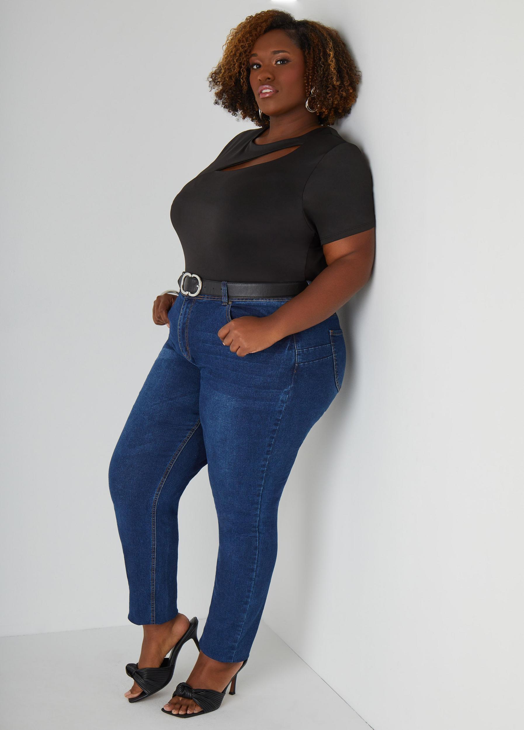 Cutout Stretch Knit Top Product Image