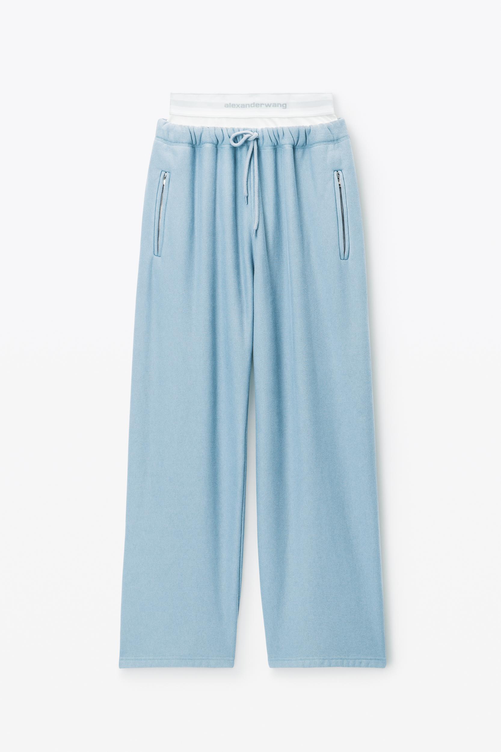 Light Blue Pre-styled Sweatpants Product Image
