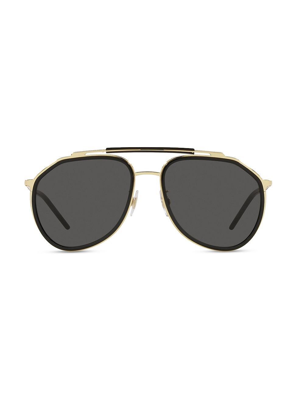 Men's Two-Tone Aviator Sunglasses Product Image