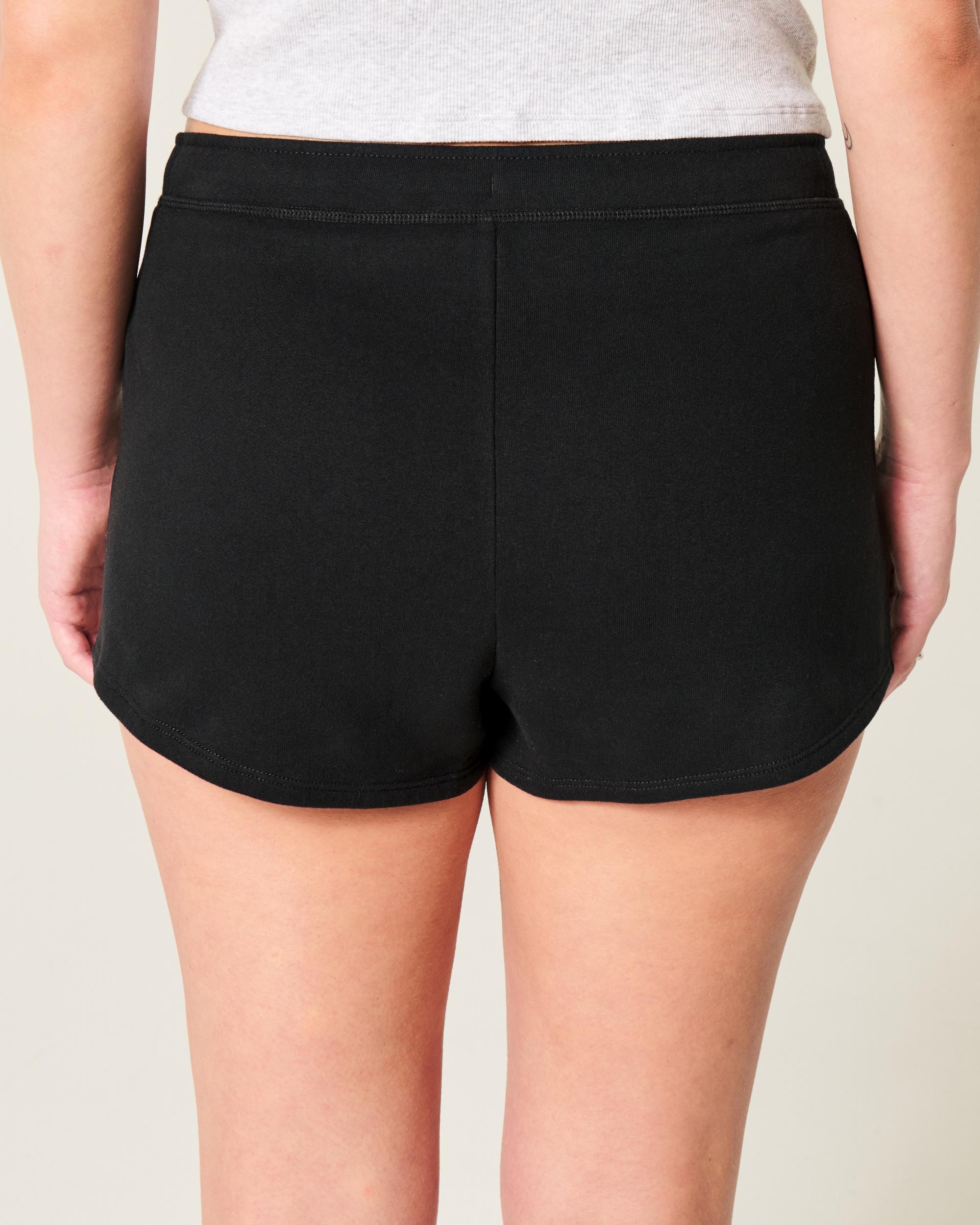 Number Graphic Mini Fleece Shorts Product Image