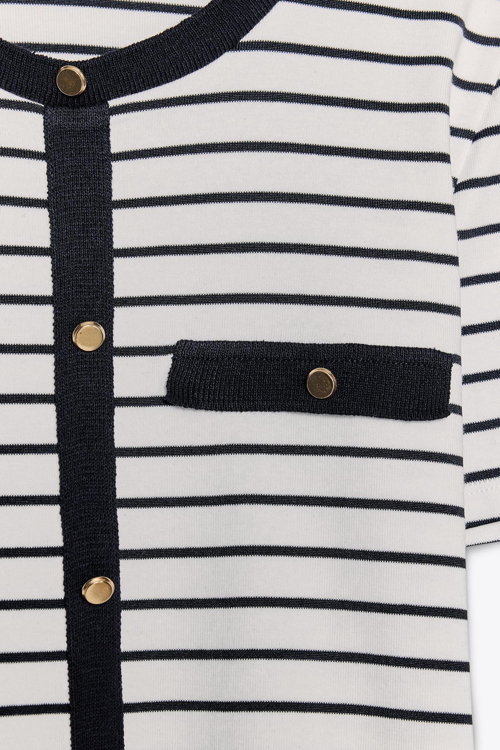STRIPED BUTTONED TOP Product Image