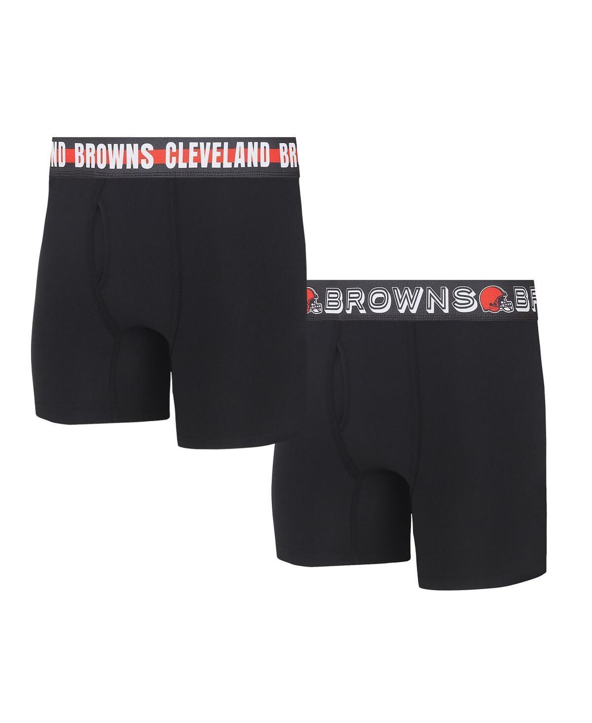 Mens Concepts Sport Cleveland Browns Gauge Knit Boxer Brief Two-Pack Product Image