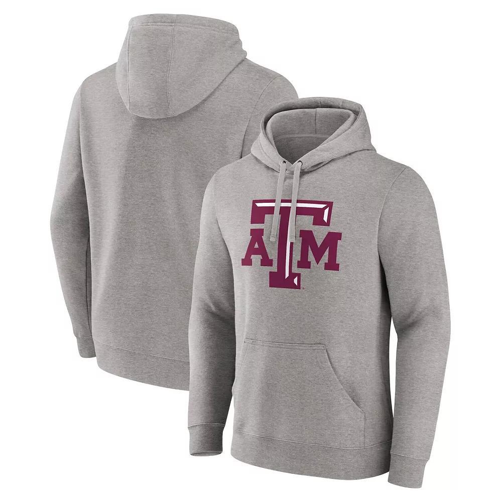 Men's Fanatics Heather Gray Texas A&M Aggies Primary Logo Pullover Hoodie,  Product Image