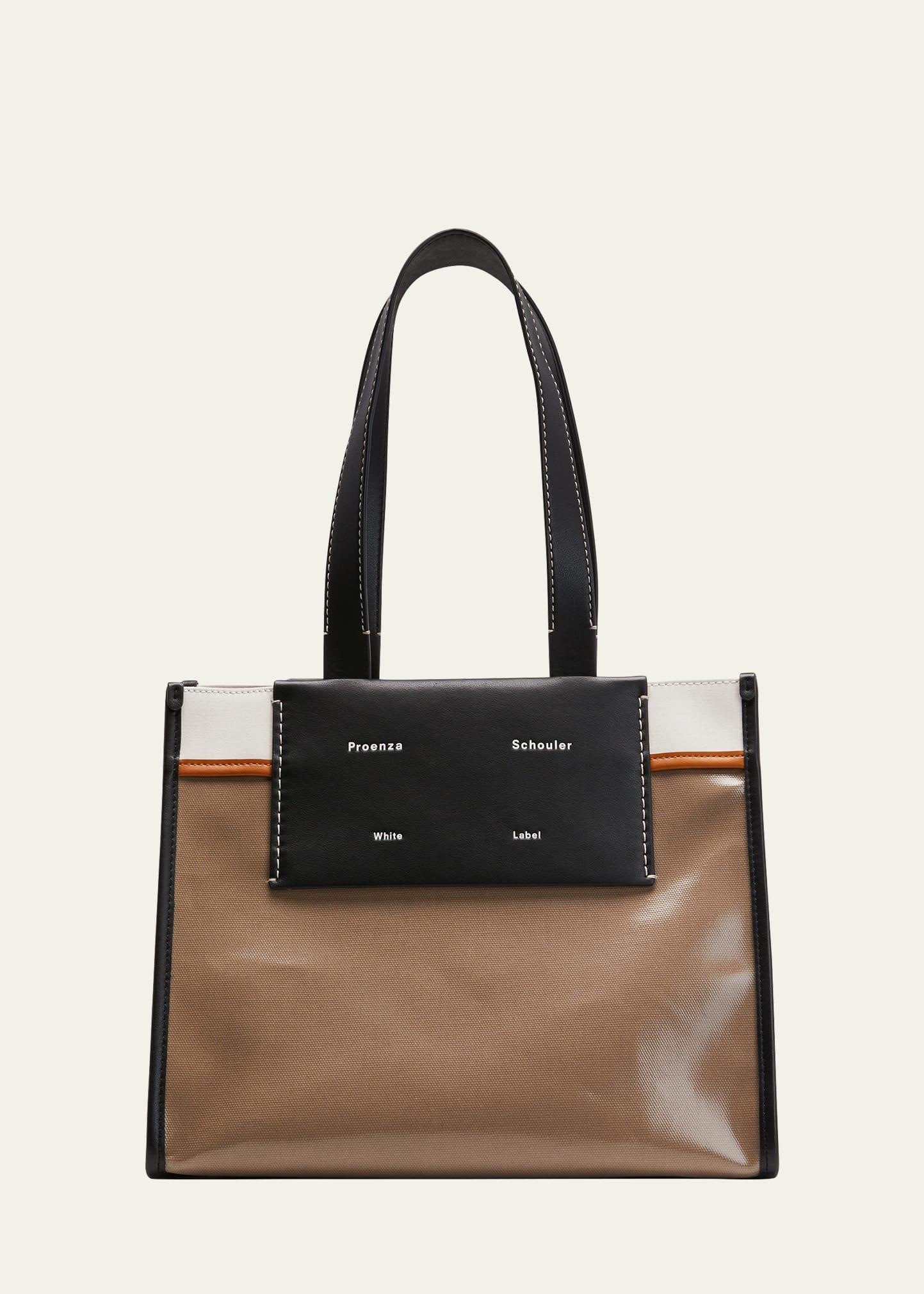 Proenza Schouler White Label Morris Large Coated Canvas Tote Product Image