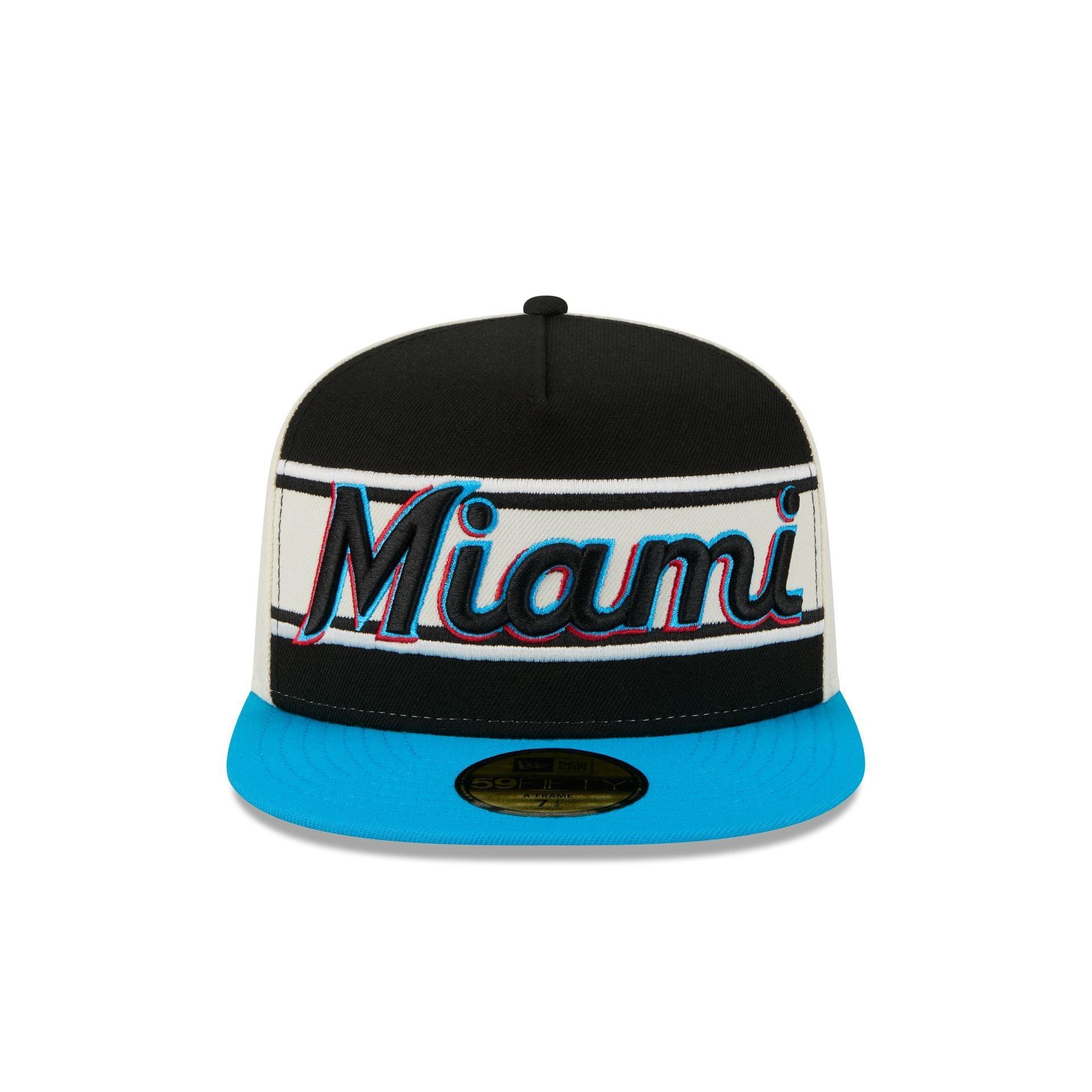 Miami Marlins Summer Derby 59FIFTY A-Frame Fitted Hat Male Product Image