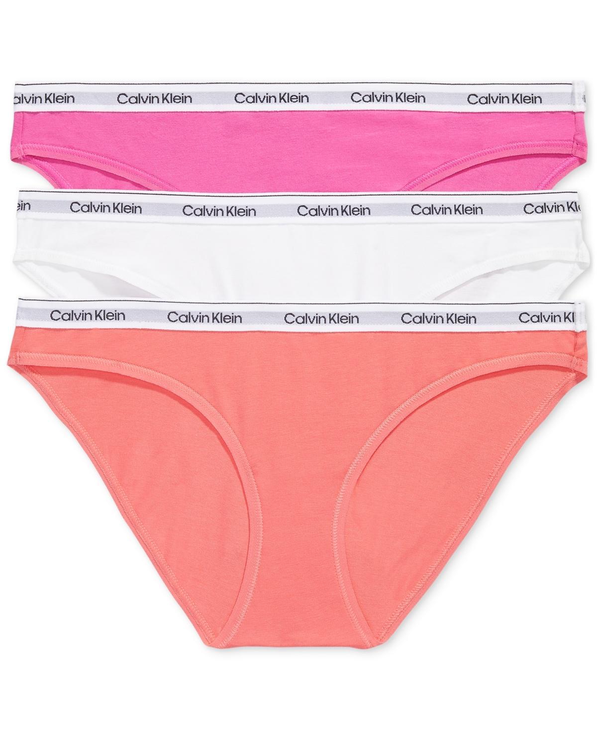 Calvin Klein Womens Modern Logo 3-Pack Bikini - Multi - S Product Image