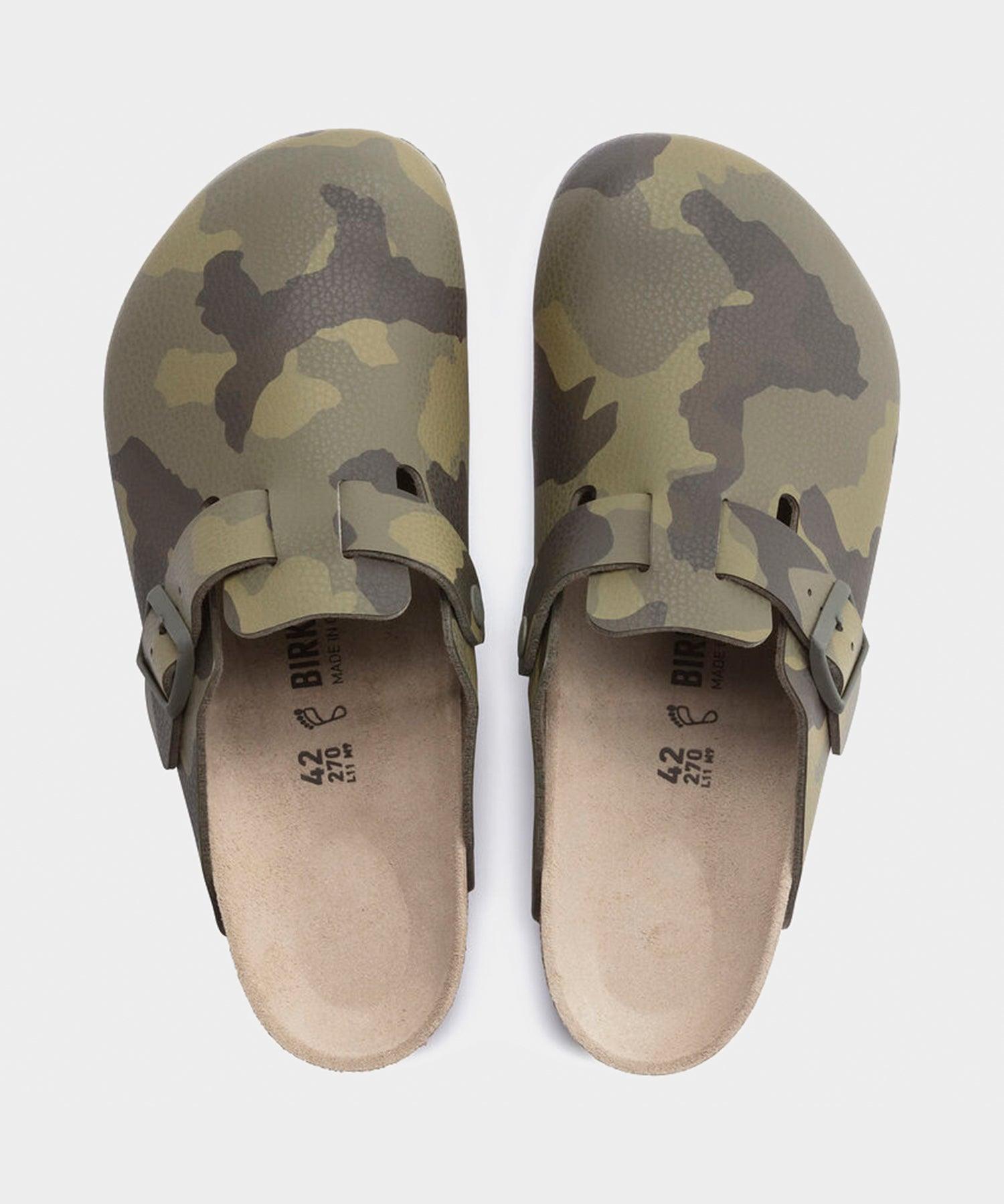 Birkenstock Boston Olive Camo Print Product Image