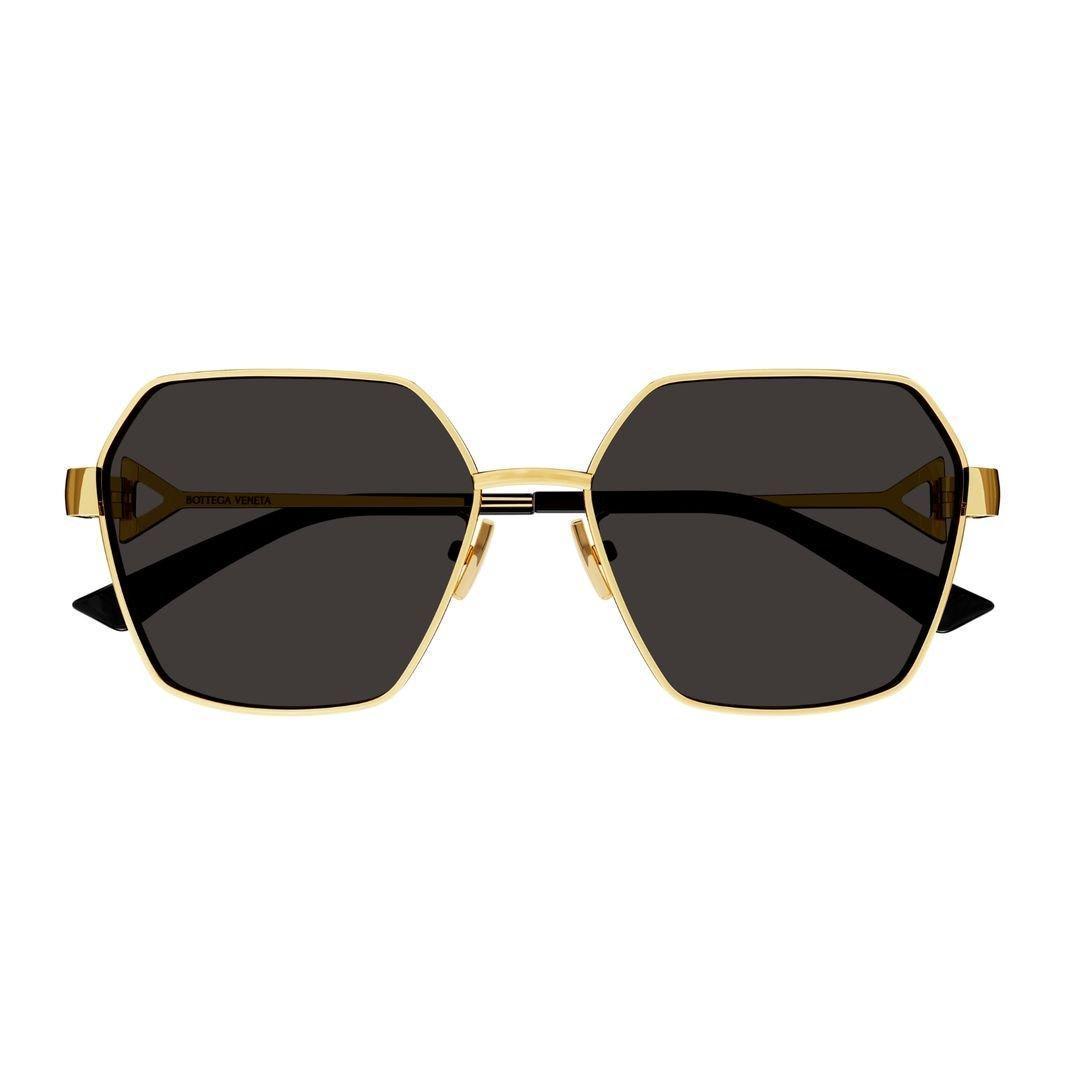 BOTTEGA VENETA Eyewear Geometric Frame Sunglasses In Gold Product Image