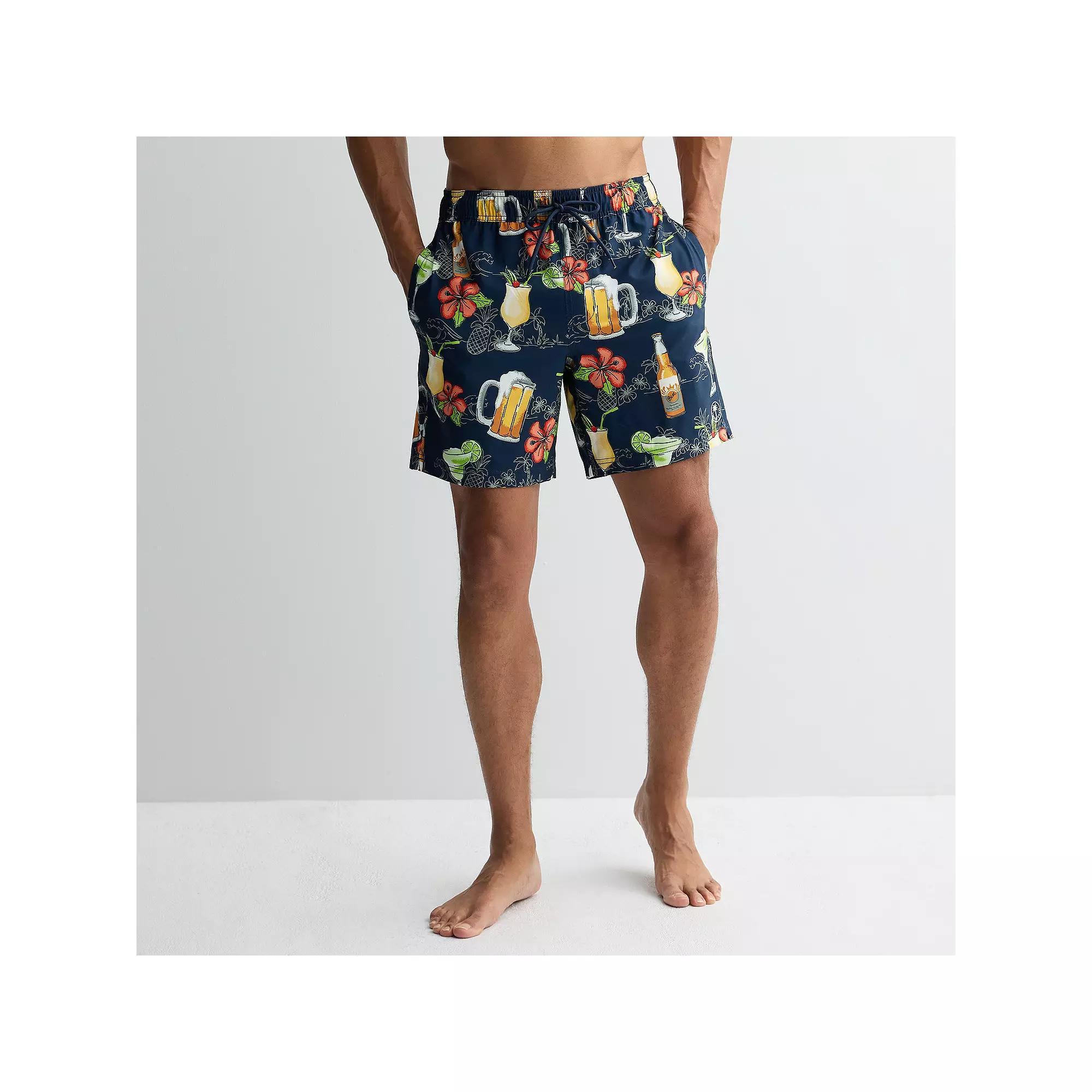 Men's Trinity Coast 7-Inch Swim Trunks, Size: XS 7 IN, Navy Blue Product Image