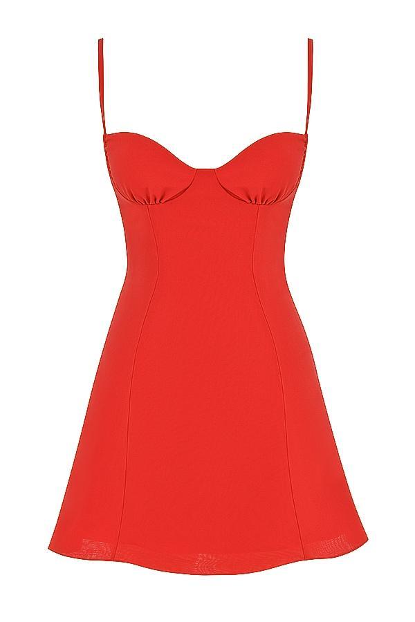 Christiana  red mini dress Product Image