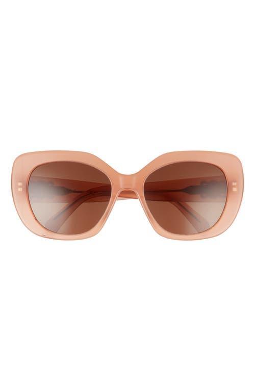 Womens 55MM Butterfly Round Sunglasses Product Image