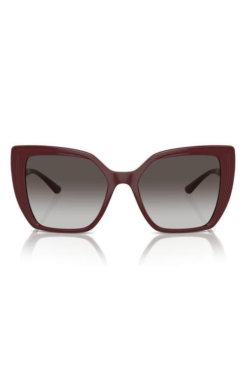 DOLCE & GABBANA Oversize-frame Sunglasses In Brown Gradient Dark Brown Product Image