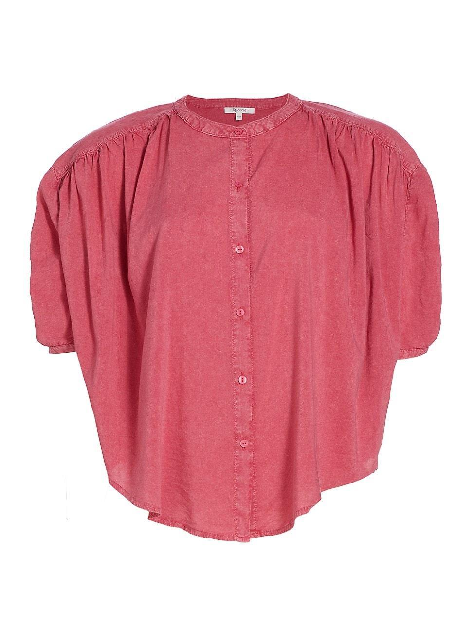 Womens Fiorella Button-Front Blouse Product Image