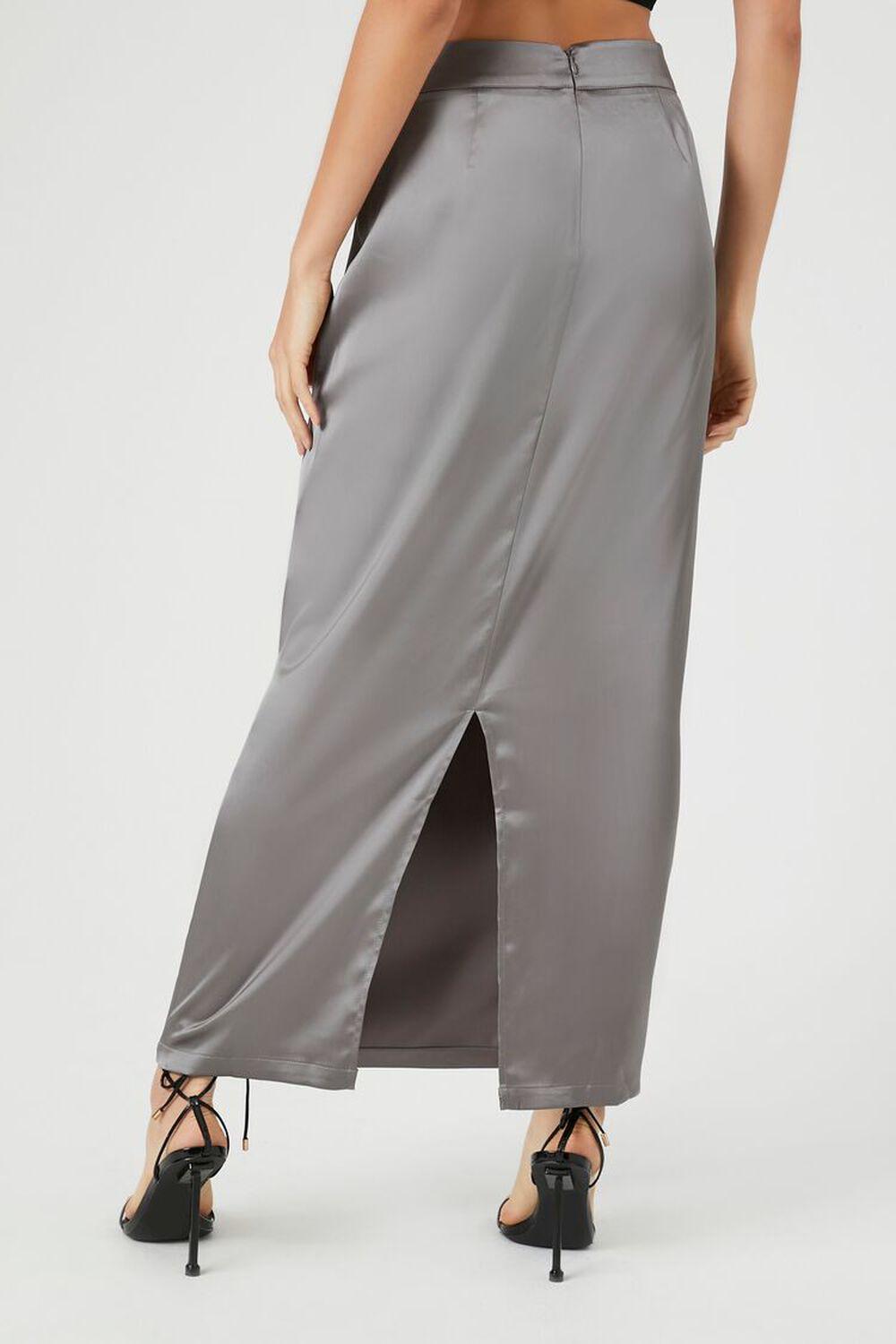 Satin Cargo Maxi Skirt | Forever 21 Product Image