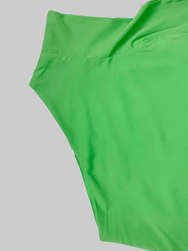 Loose Asymmetric Solid Color Split-Joint One-Shoulder Maxi Dresses Product Image