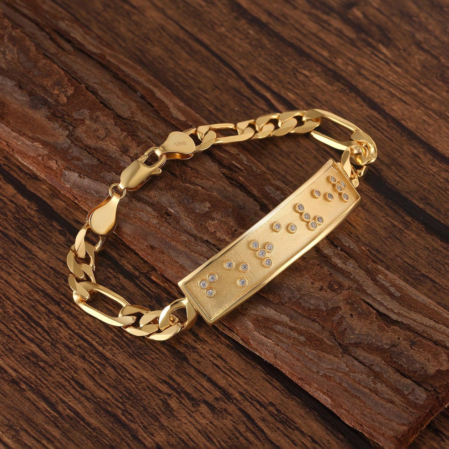 Touchstone Forever ID Link Bracelet in Gold Product Image