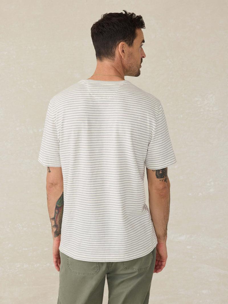 Sunwashed Tee - Cream Flint Stripe Product Image