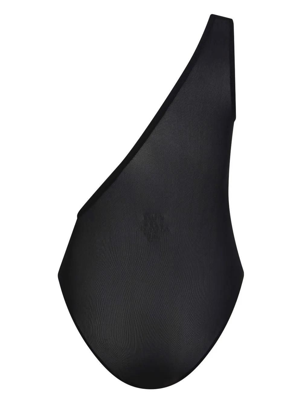 one-shoulder mesh swimsuit Product Image