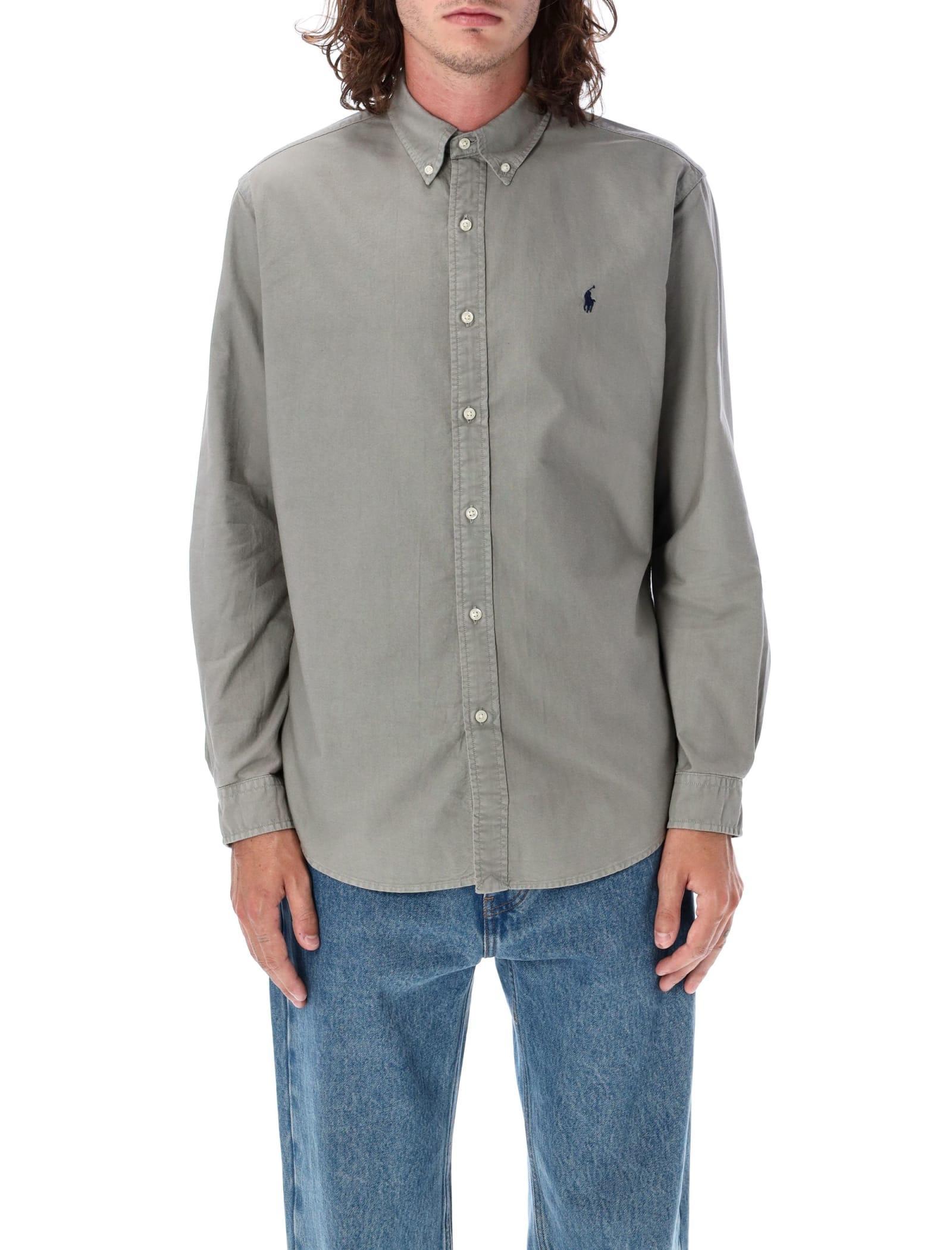 POLO RALPH LAUREN Long-sleeve Shirt In Grey Product Image