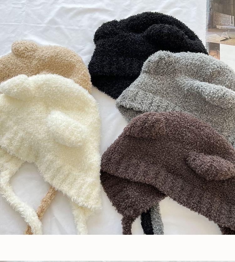 Bear Ear Knit Bonnet Product Image