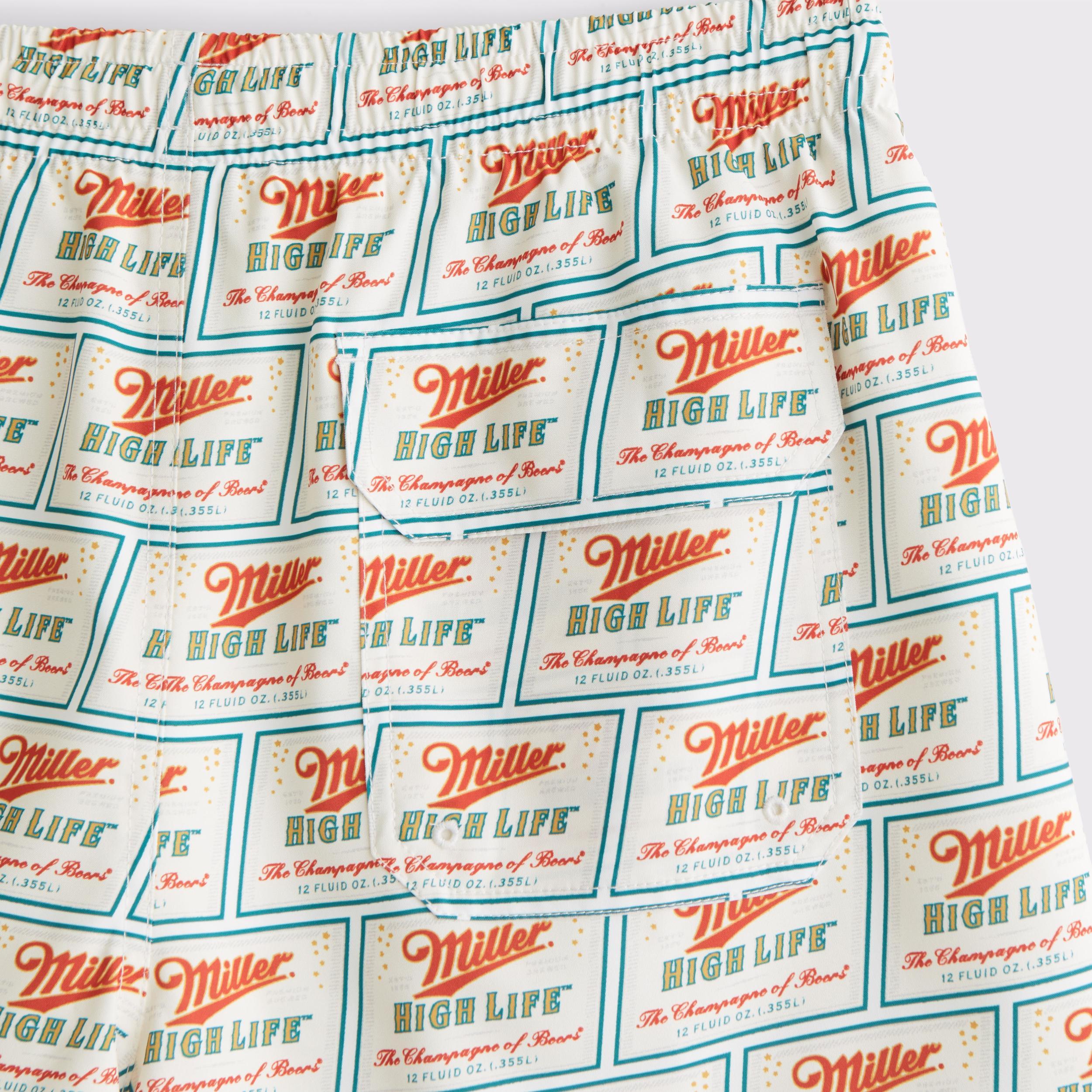 Pull-On Micro-Seersucker Swim Trunk Product Image