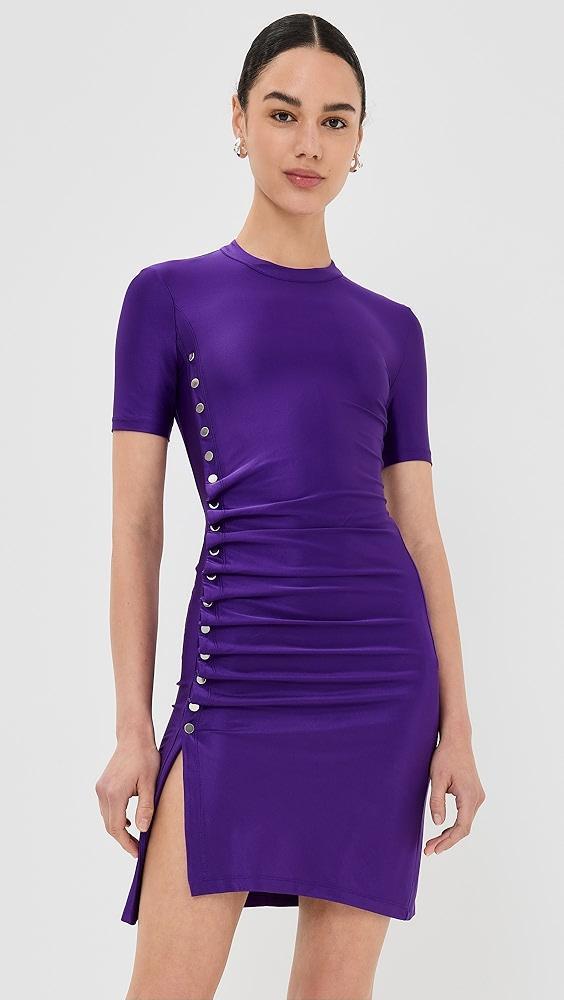 rabanne Drape Pression Mini Dress | Shopbop Product Image