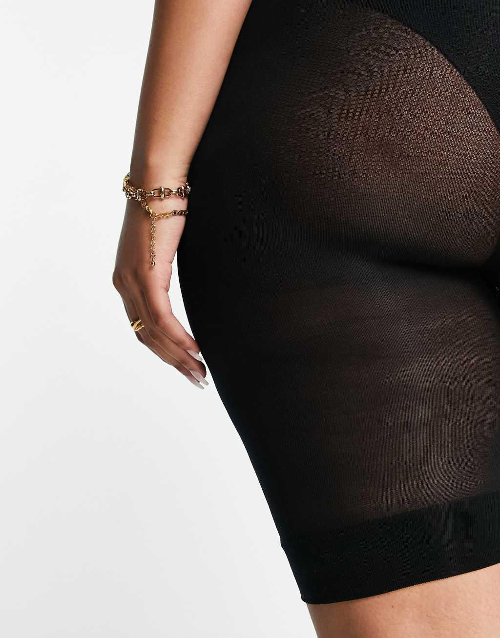 ASOS DESIGN Curve anti-chafing shorts in black Product Image
