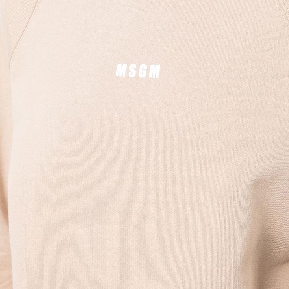 MSGM Logo-print Sweater In Nude Product Image