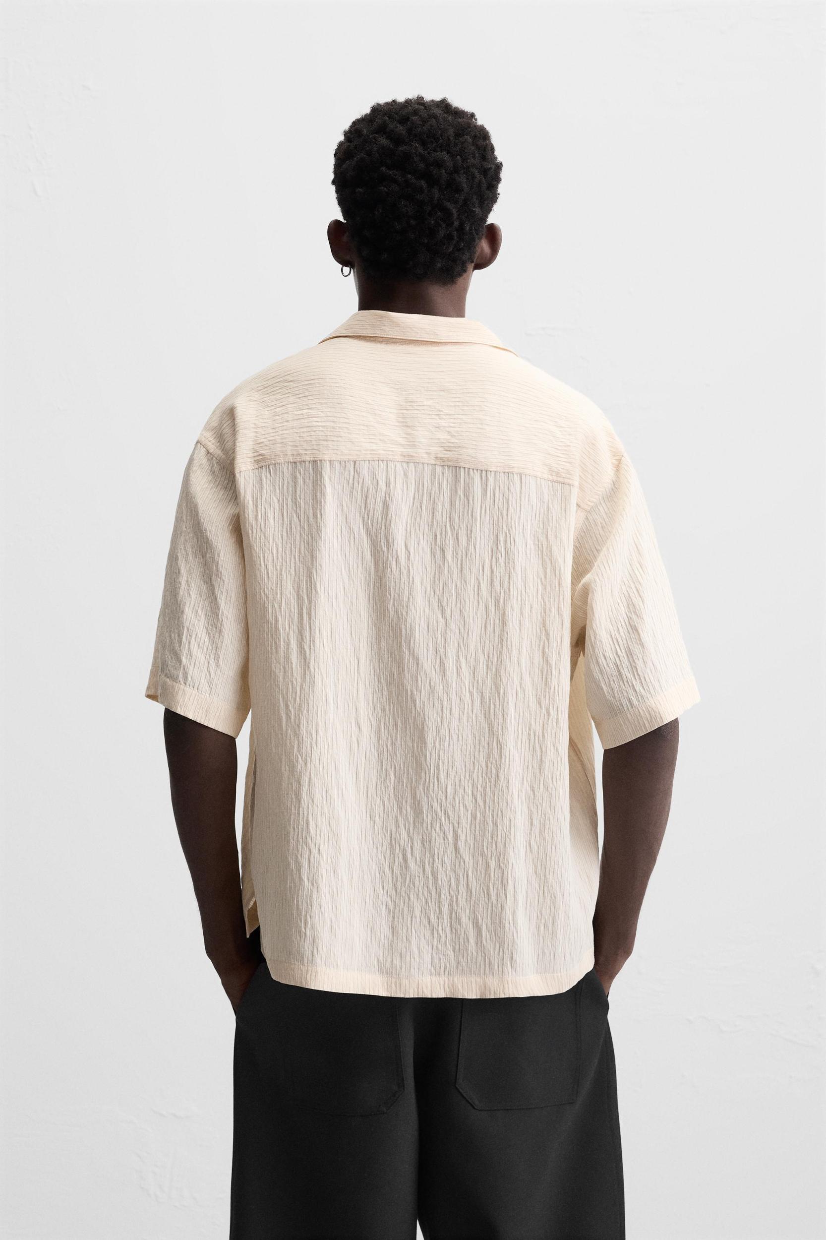 TEXTURED STRIPED SHIRT Product Image