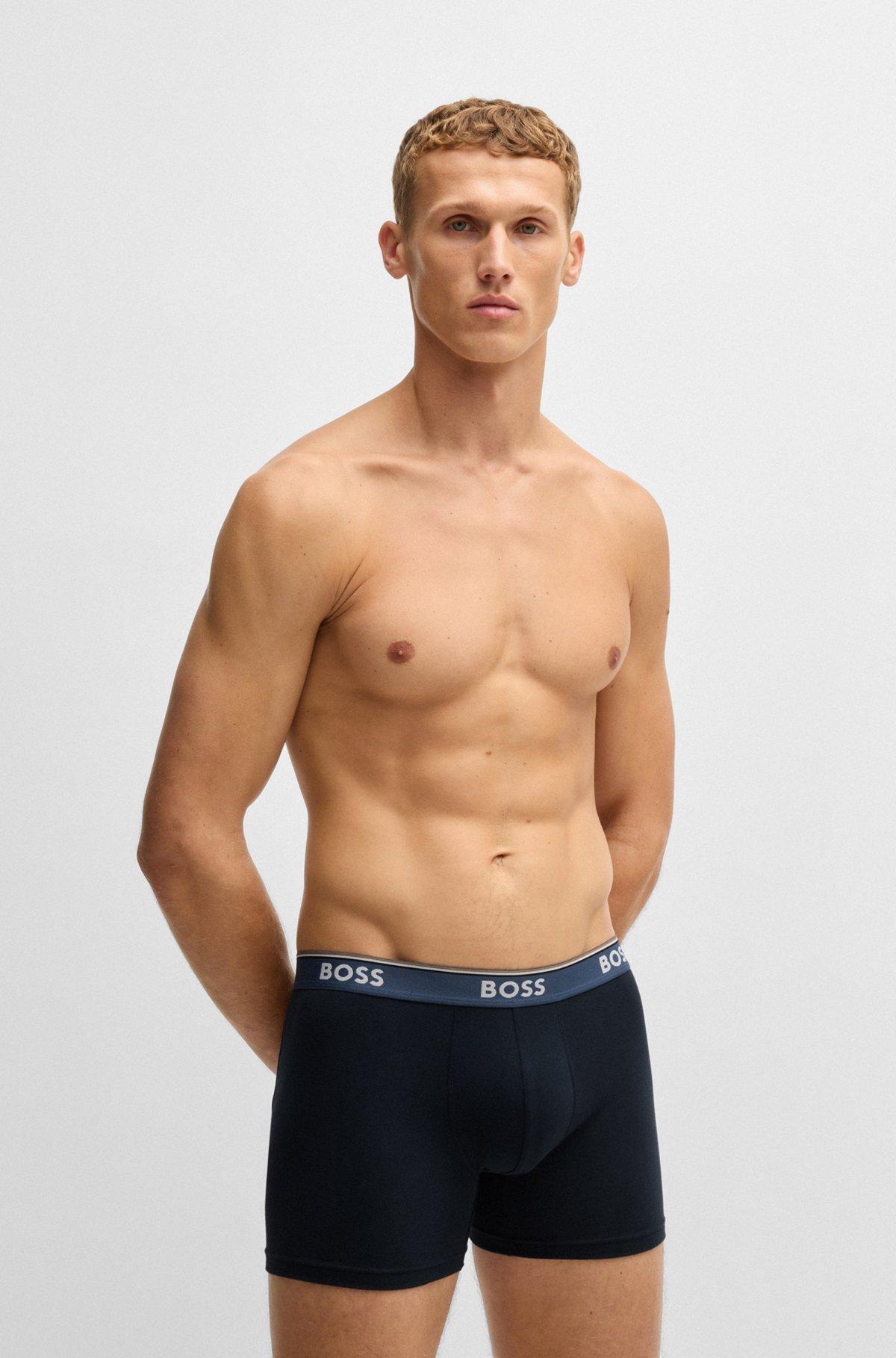 Three-pack of stretch cotton boxer briefs Product Image