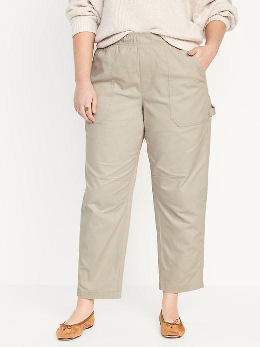 High-Waisted Pulla Utility Pants Product Image