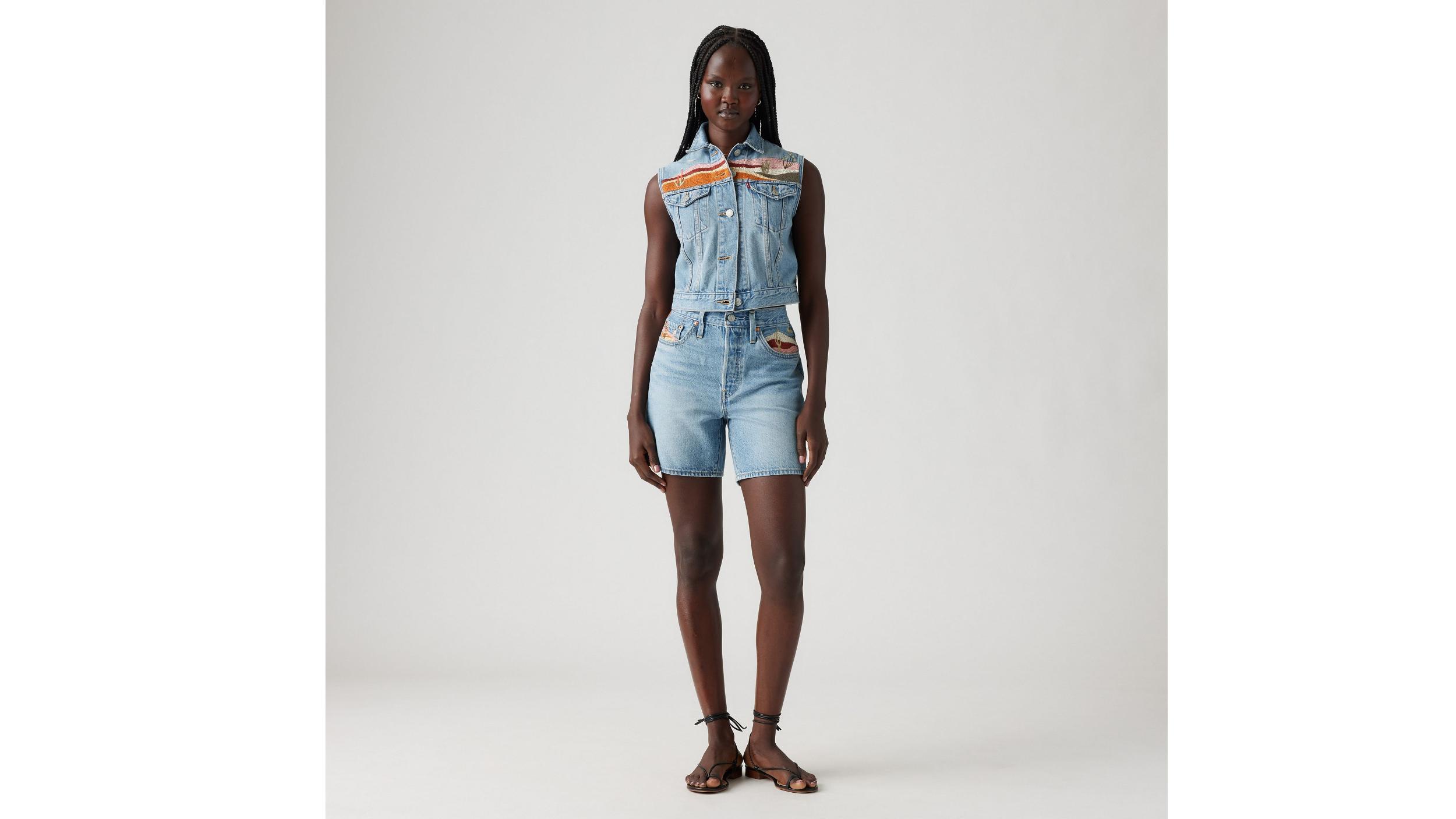 501® Original Fit High Rise Mid-Thigh Lightweight Women's Shorts Product Image