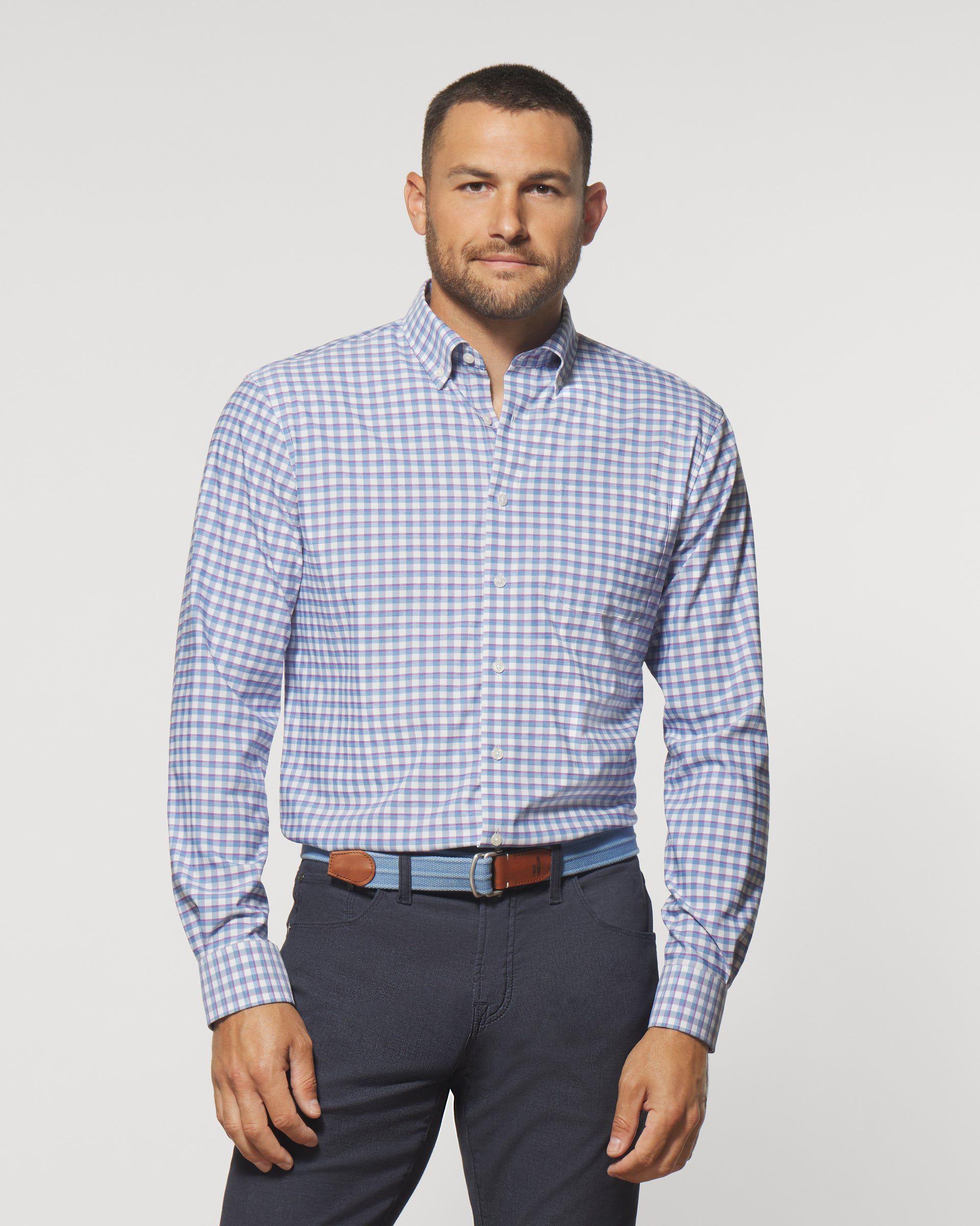 Performance Button Up Shirt - Mead Male Product Image