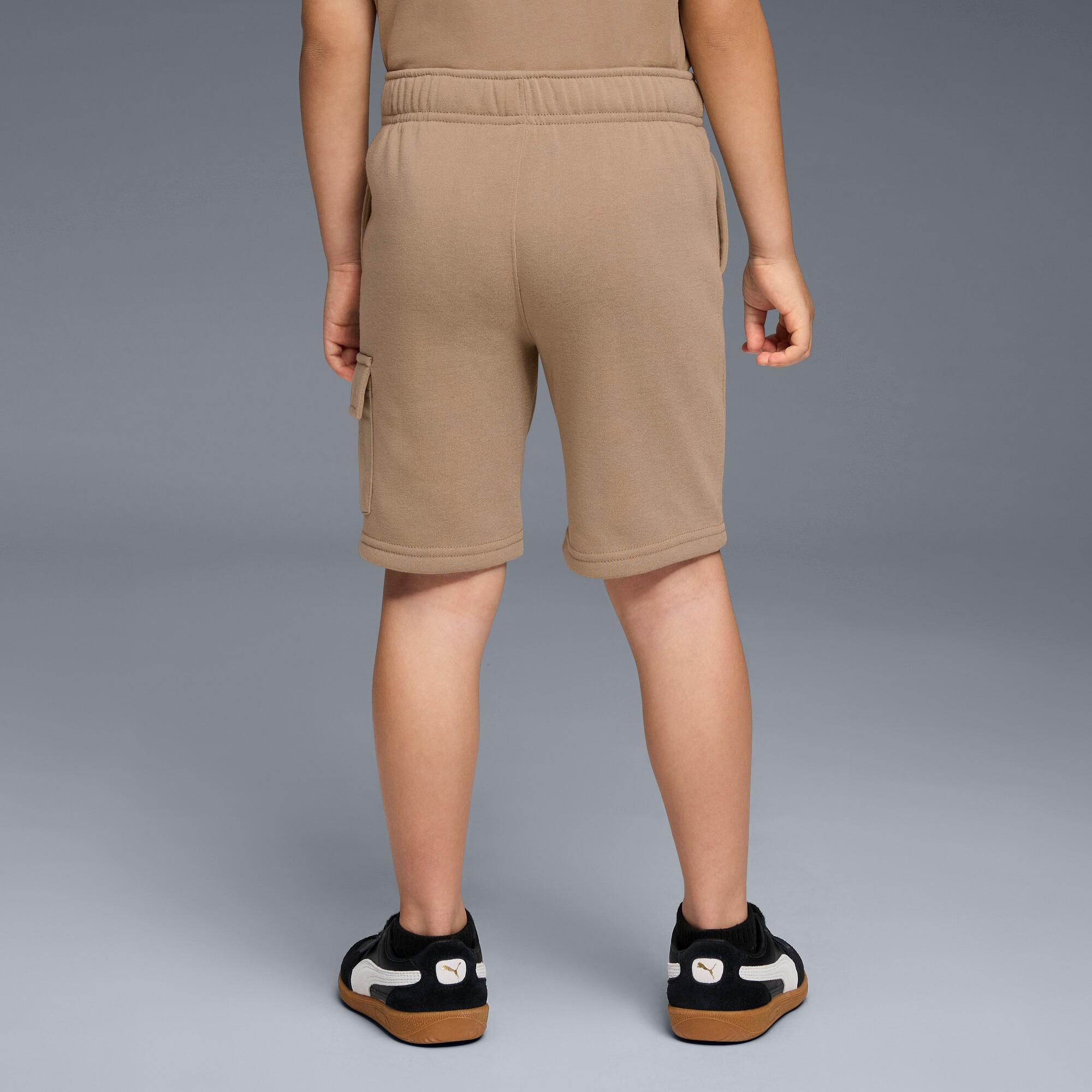 PUMA Basic Essentials Little Kids' Fleece Cargo Shorts Product Image