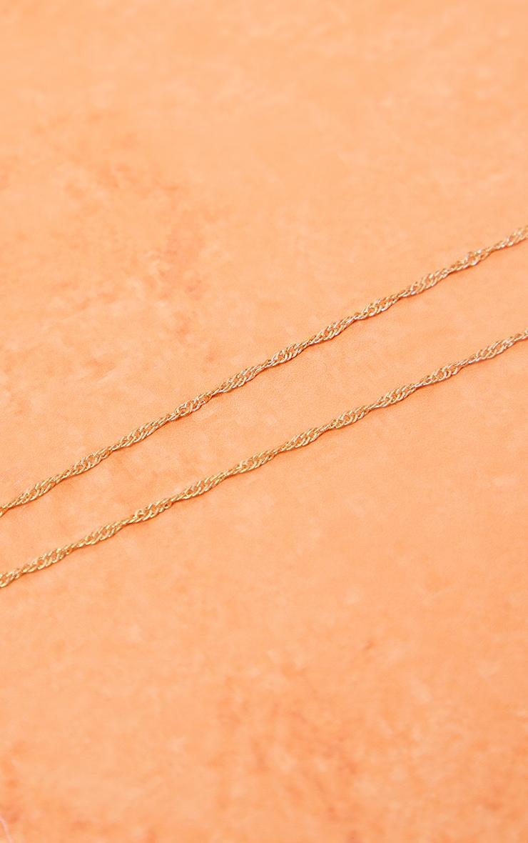 Gold Fine Twisted Belly Chain Product Image