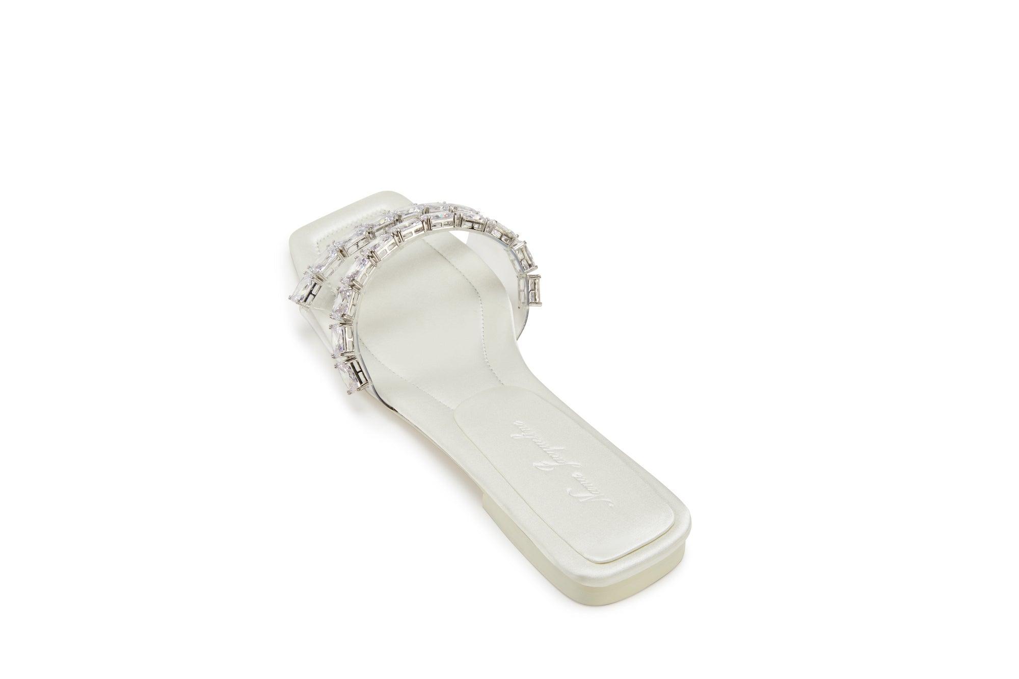 Alexandra Diamond Sandals (White) (Final Sale) Product Image