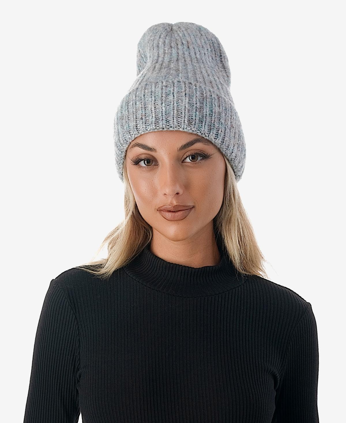 Marcus Adler Womens Stretch Ribbed Knit Cuff Beanie Product Image