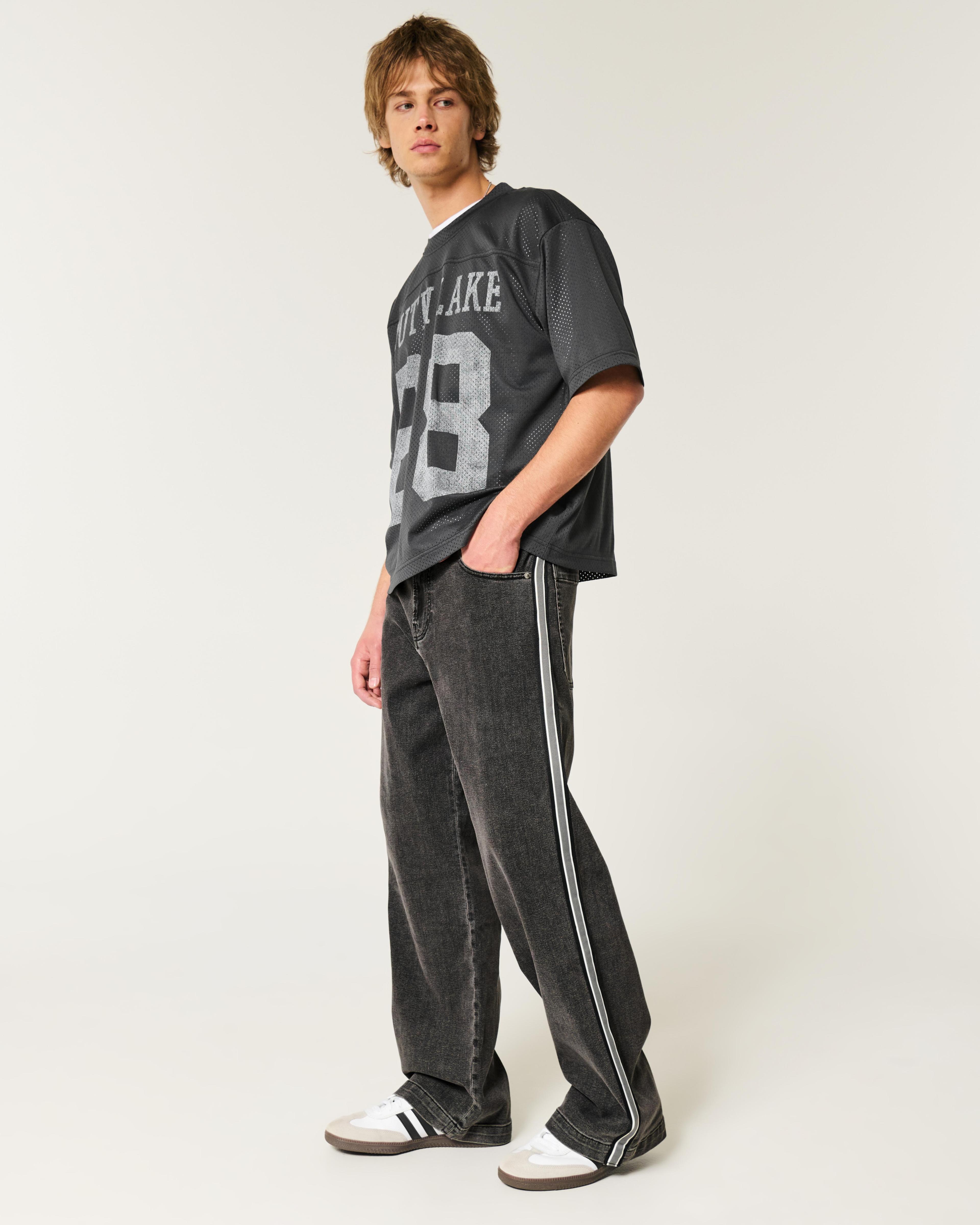 Washed Black Super Baggy Jeans Product Image