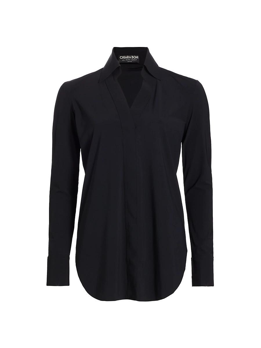 Womens Atena Long-Sleeve Blouse Product Image