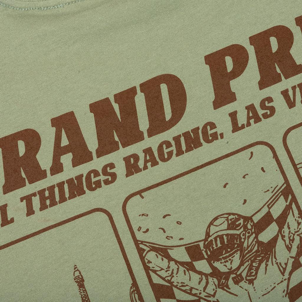 Vegas Racer Comic Tee - Oil Green Male Product Image