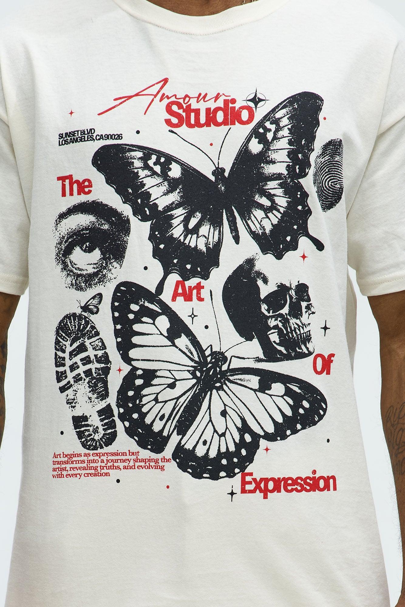 The Amour Studio Short Sleeve Tee - Natural Product Image