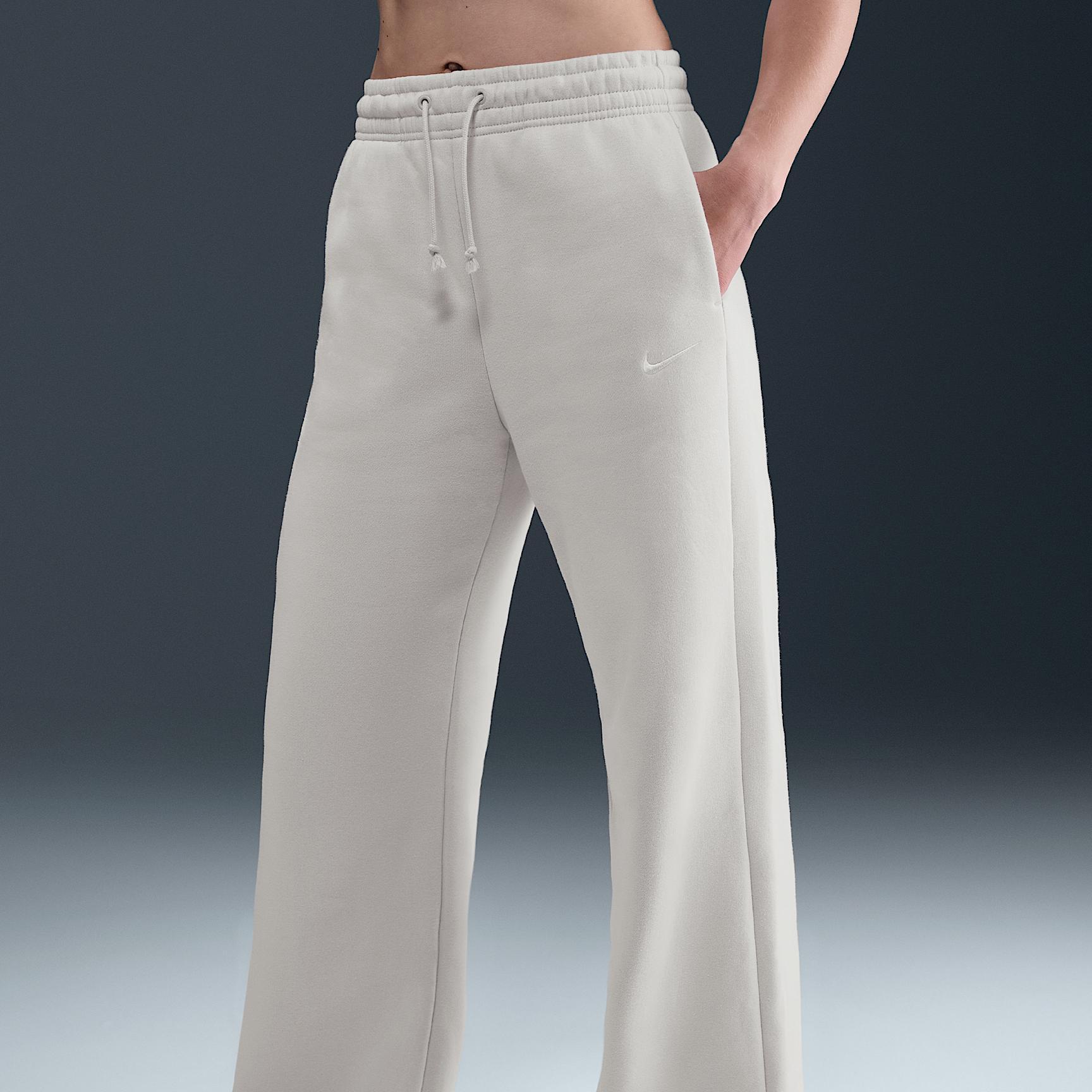 Womens Nike Sportswear Phoenix Fleece High-Waisted Wide-Leg Pants | IH1011-010 Product Image