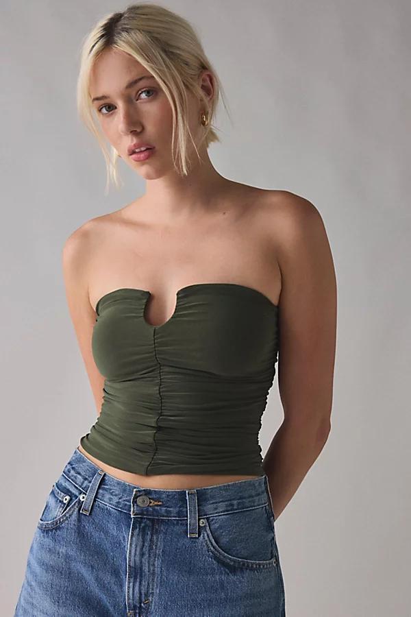 Urban Outfitters UO Evie Ruched Cutout Tube Top Womens at Urban Outfitters Product Image