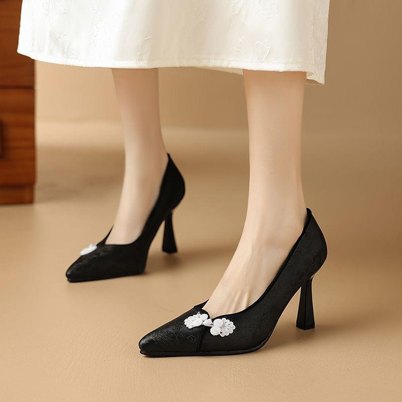 Pointed Toe Stiletto Heel Pumps Product Image