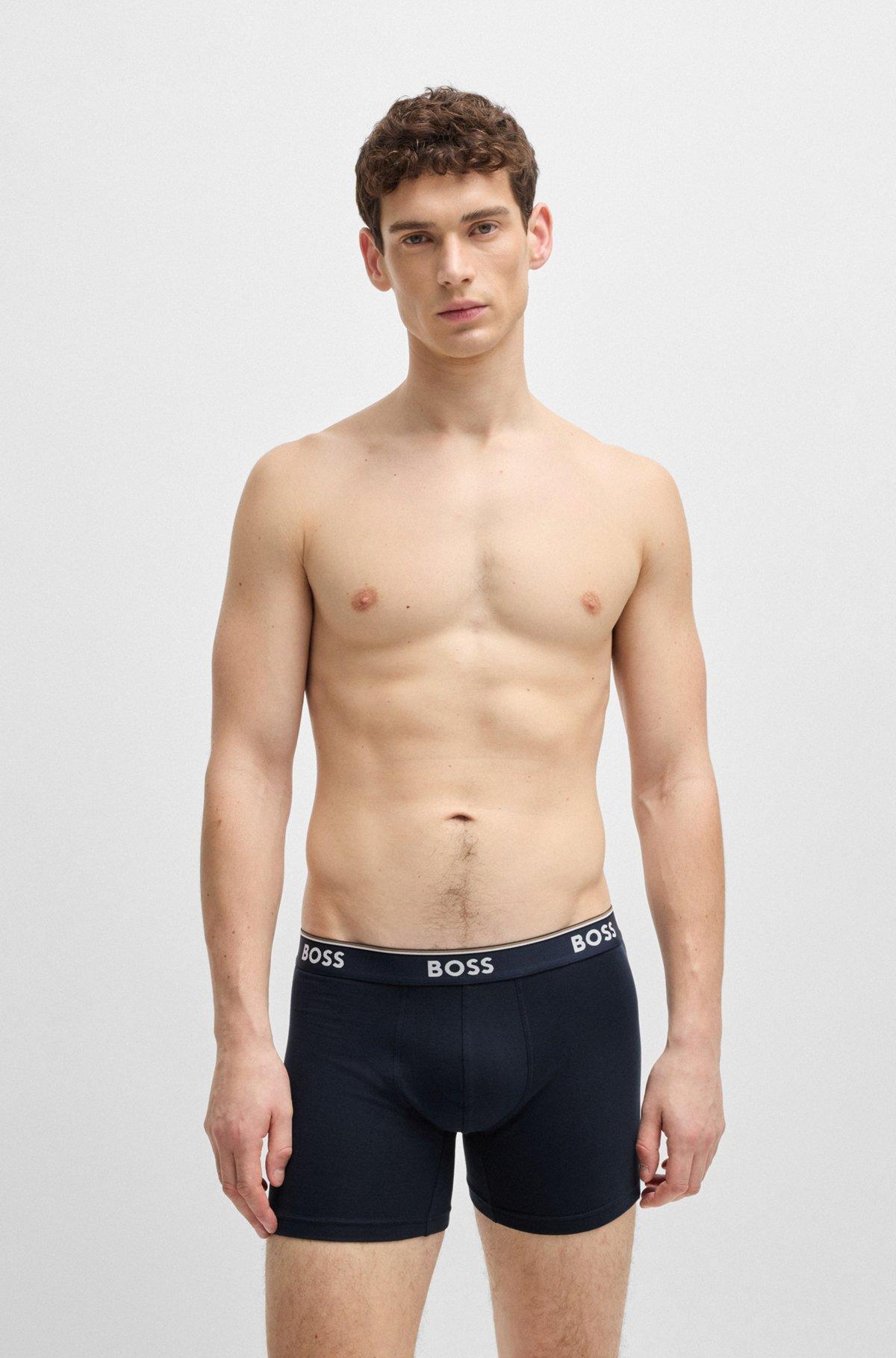 Three-pack of stretch cotton boxer briefs Product Image