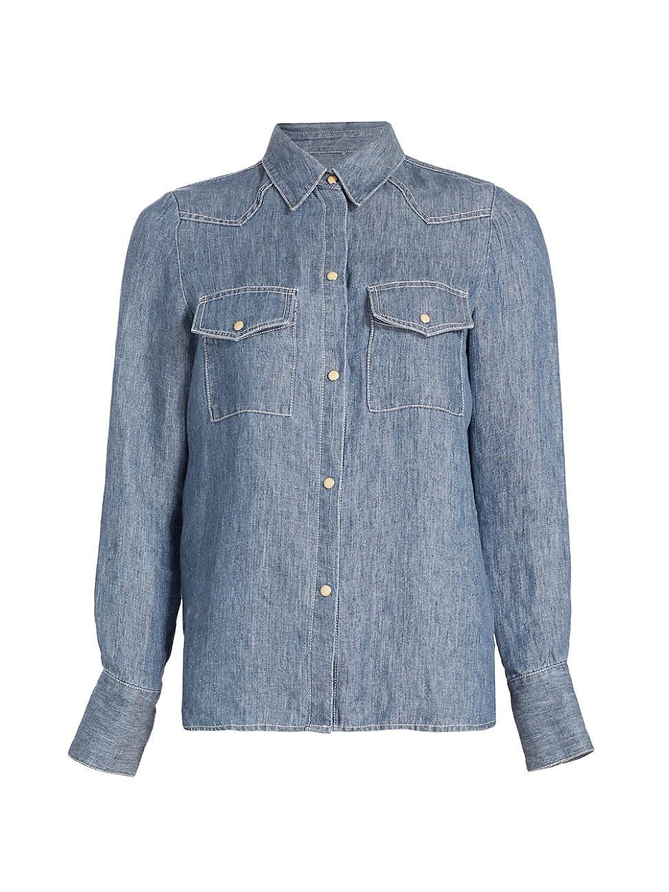 Womens Ranchers Daughter Denim Shirt Product Image