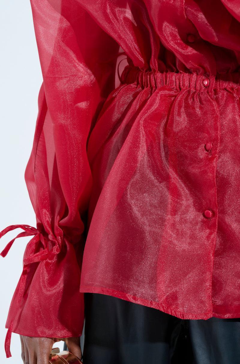 JULIA BUTTON DOWN BLOUSE Product Image